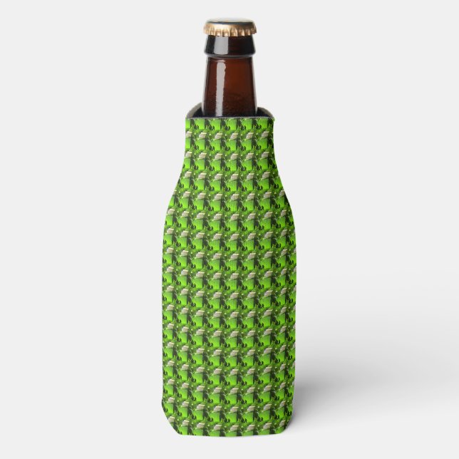 Rafraichisseur De Bouteilles Motif Abstrait vert (Bottle Devant)