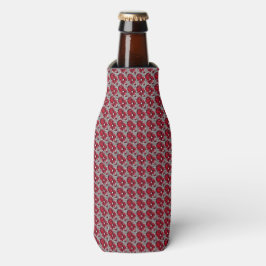 Rafraichisseur De Bouteilles Motif Art déco rouge
