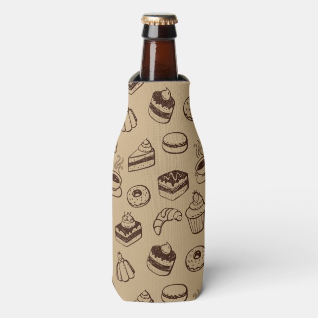 Rafraichisseur De Bouteilles Motif Avec Gâteaux, Desserts Et Boulangerie (Bottle Devant)