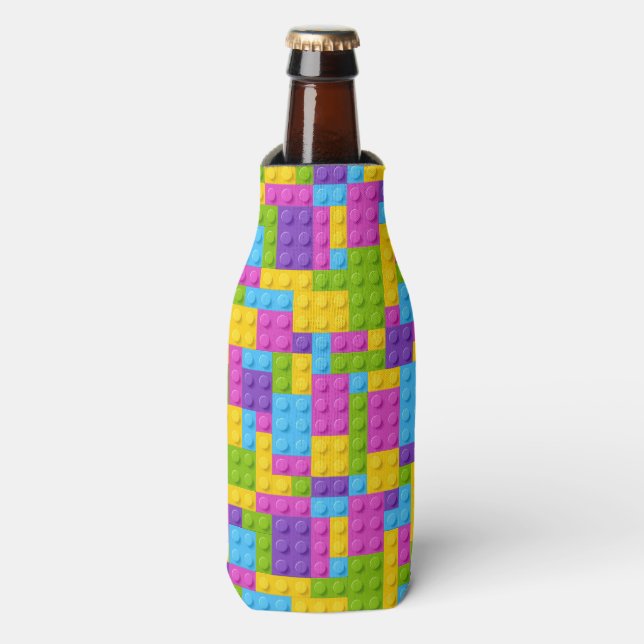 Rafraichisseur De Bouteilles Motif de blocs de construction en plastique (Bottle Devant)