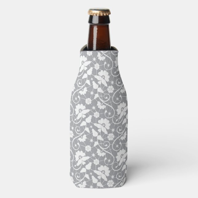 Rafraichisseur De Bouteilles Motif de dentelle florale (Bottle Devant)