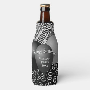Rafraichisseur De Bouteilles Motif de nombre de joyeux anniversaire soixantièm