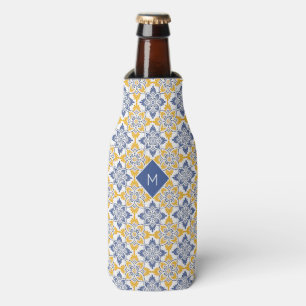 Rafraichisseur De Bouteilles Motif de tuiles portugaises Monogramme personnalis