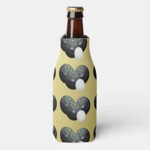 Rafraichisseur De Bouteilles Motif Gold Et Black Lawn Bowls,