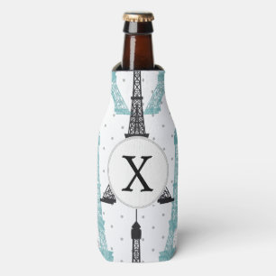 Rafraichisseur De Bouteilles Motif tour Monogram Aqua Chic Eiffel