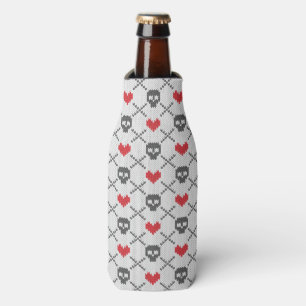 Rafraichisseur De Bouteilles Motif tricoté avec des crânes