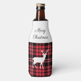 Rafraichisseur De Bouteilles Noël Scottish Red Tartan Plaid Motif Stade