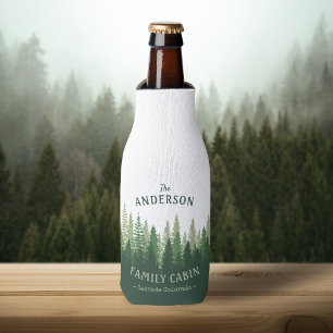 Rafraichisseur De Bouteilles Nom de famille Cabine Emplacement Pine Tree Forest