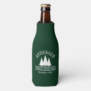 Rafraichisseur De Bouteilles Nom de famille Christmas Pines Green