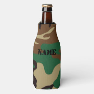 Rafraichisseur De Bouteilles Nom/initiales personnalisés par ~ de camouflage d