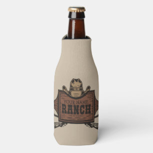 Rafraichisseur De Bouteilles NOM PERSONNALISÉ Canons Cowboy Connexion Western R