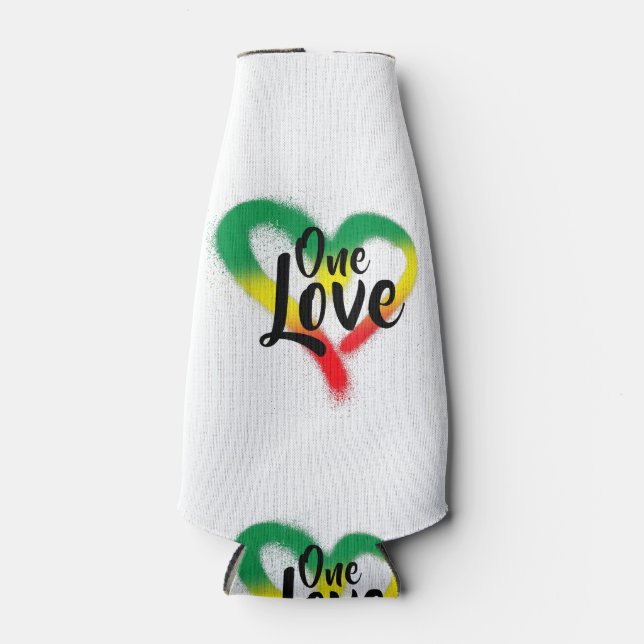 Rafraichisseur De Bouteilles One Love One Heart Reggae Vibes (Devant)