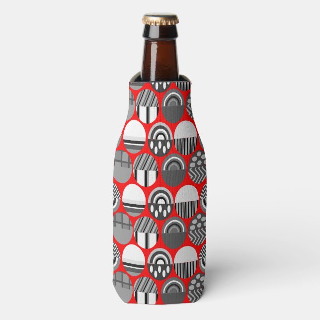 Rafraichisseur De Bouteilles Ovales à motifs gris (Bottle Devant)