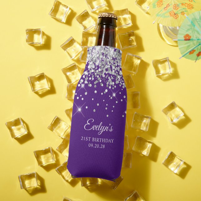 Rafraichisseur De Bouteilles Parties scintillant d'argent Royal violet 21e anni (Été in situ)