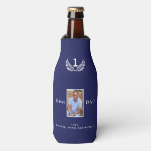 Rafraichisseur De Bouteilles Père papa marine bleu noms blancs photo