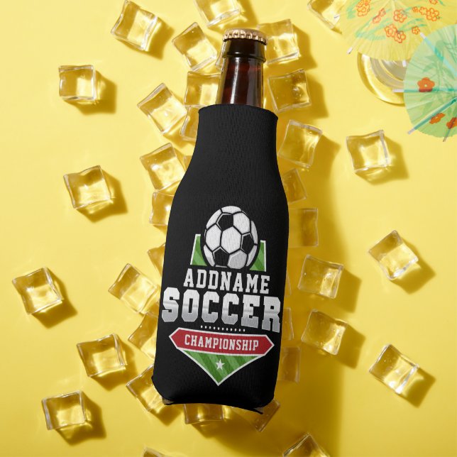 Rafraichisseur De Bouteilles Personnaliser Football AJOUTER TEXTE Varsity Team  (Été in situ)