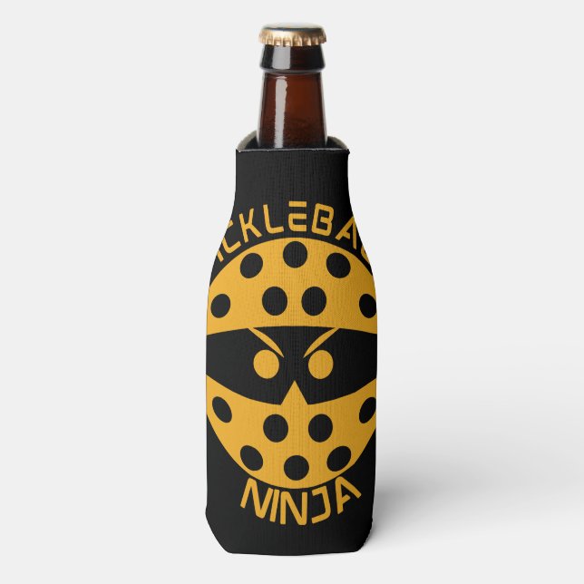 Rafraichisseur De Bouteilles Pickleball ninja - orange (Bottle Devant)
