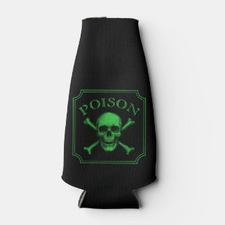 Rafraichisseur De Bouteilles Poison Crâne et os croisés Halloween Design Imprim