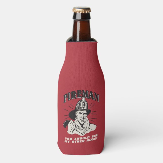 Rafraichisseur De Bouteilles Pompier : Vous Devriez Voir Mon Autre Tuyau (Bottle Devant)