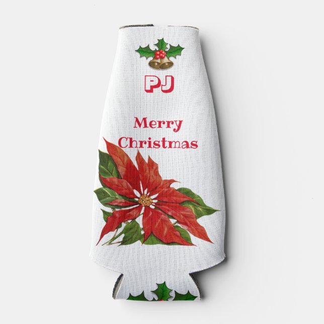 Rafraichisseur De Bouteilles Porte-Stubby de Noël personnalisé (Devant)