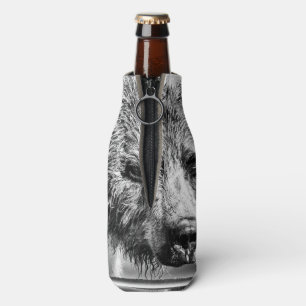 Rafraichisseur De Bouteilles Portrait d'ours grizzli