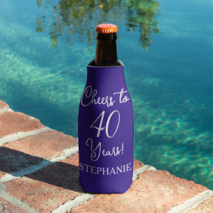 Rafraichisseur De Bouteilles Purple Cheers à 40 ans 40e anniversaire