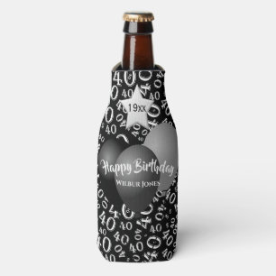 Rafraichisseur De Bouteilles quarantième Motif de nombre de fête d'anniversai