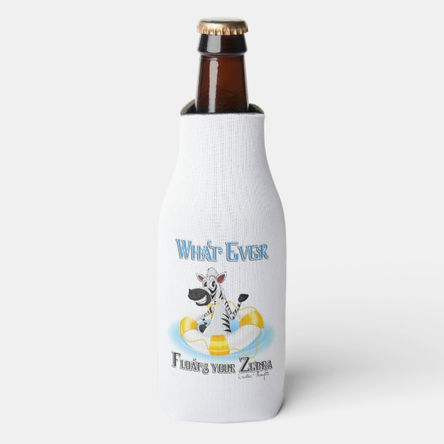Rafraichisseur De Bouteilles Quoi qu'il flotte votre Zebra (Bottle Devant)