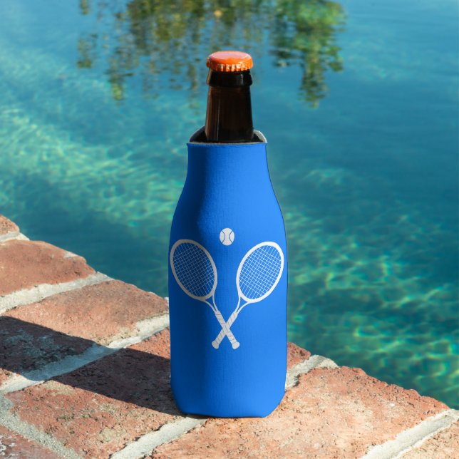 Rafraichisseur De Bouteilles Raquettes de tennis et Ball Party Blue (Piscine in situ)