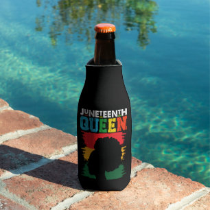 Rafraichisseur De Bouteilles Reine Juneteenth Fille Afro Noire Mélanine