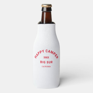 Rafraichisseur De Bouteilles Retro Red Happy Campers Crest Camp Crew