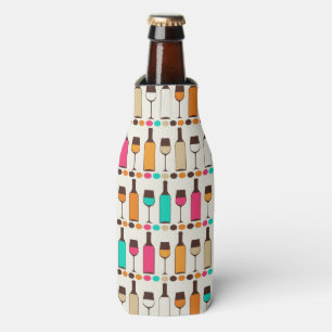 Rafraichisseur De Bouteilles Rétros bouteilles et verres de vin