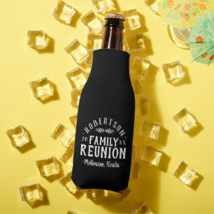 Rafraichisseur De Bouteilles Retrouvailles familiales personnalisées rustiques 