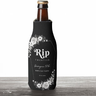 Rafraichisseur De Bouteilles Rip To My Twenties Black 30th Birthday Party