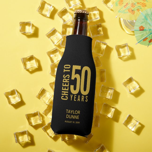 Rafraichisseur De Bouteilles Salutations à 50 ans Anniversaire (Été in situ)