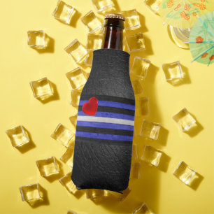 Rafraichisseur De Bouteilles SlipperyJoe's Gay Leather Pride drapeau royal noir