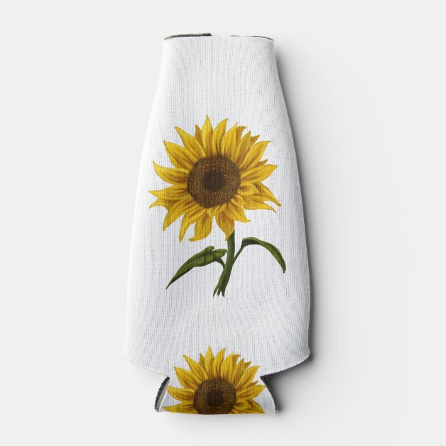 Rafraichisseur De Bouteilles Sunflower Sunshine Floral Aquarelle Fleur (Devant)