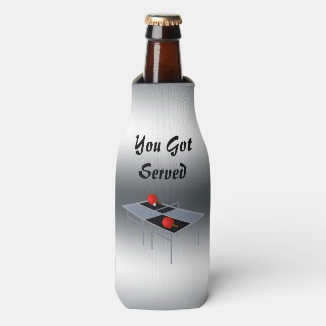 Rafraichisseur De Bouteilles Tennis De Table Vous Avez Servi Design, (Bottle Devant)