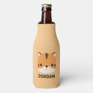 Rafraichisseur De Bouteilles Tigre mignon avec nom personnalisé