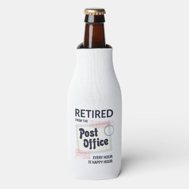 Rafraichisseur De Bouteilles Travailleur de poste retraité Mailman Retraite (Bottle Devant)