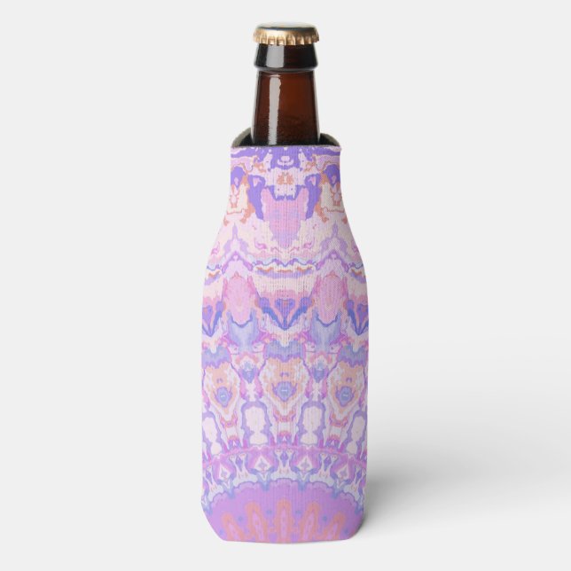Rafraichisseur De Bouteilles Trippy coloré complexe Boho Hippie Mandala (Bottle Devant)