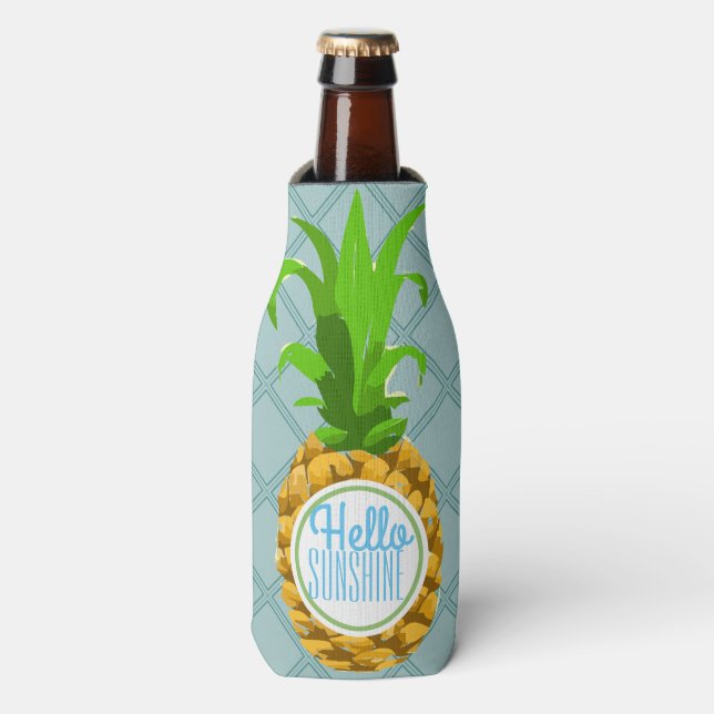 Rafraichisseur De Bouteilles Tropical Hello Été ananas (Bottle Devant)