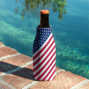 Rafraichisseur De Bouteilles USA Red Blue White Stars and Stripes Bottle Glaci