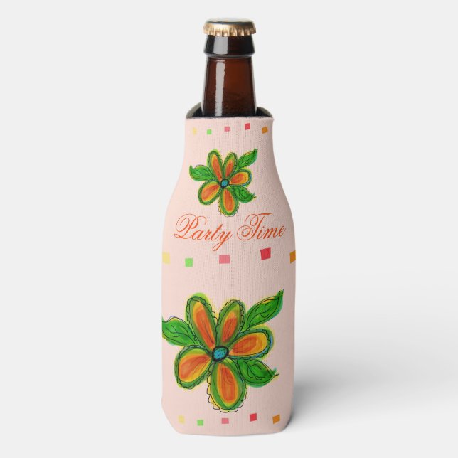 Rafraichisseur De Bouteilles Veste de bière à l'heure de la fête (Bottle Devant)