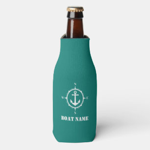 Rafraichisseur De Bouteilles Votre nom de bateau Compass Ancre Marine