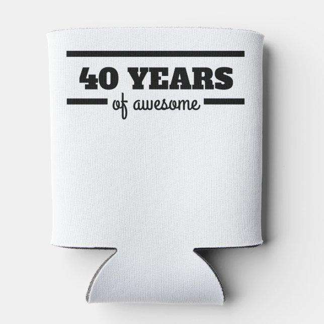 Rafraichisseur De Cannettes 40 Ans De Génial (Dos)