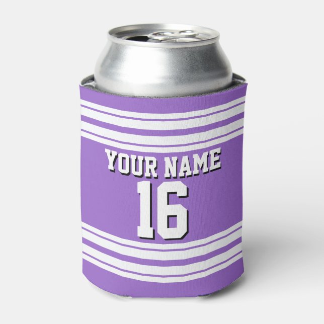 Rafraichisseur De Cannettes Amethyst Purple Wht Team Jersey Numéro personnalis (Can devant)