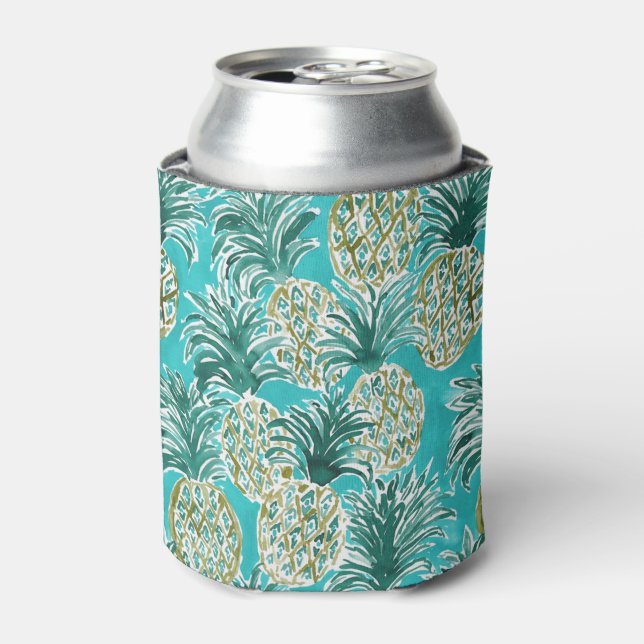 Rafraichisseur De Cannettes Aquarelle murale tropicale Whimsical (Can devant)