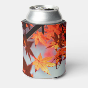 Rafraichisseur De Cannettes Arbre d'érable rouge de feuille d'automne