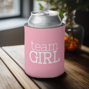Rafraichisseur De Cannettes Baby shower de révélation de genre - Team Pink Gir